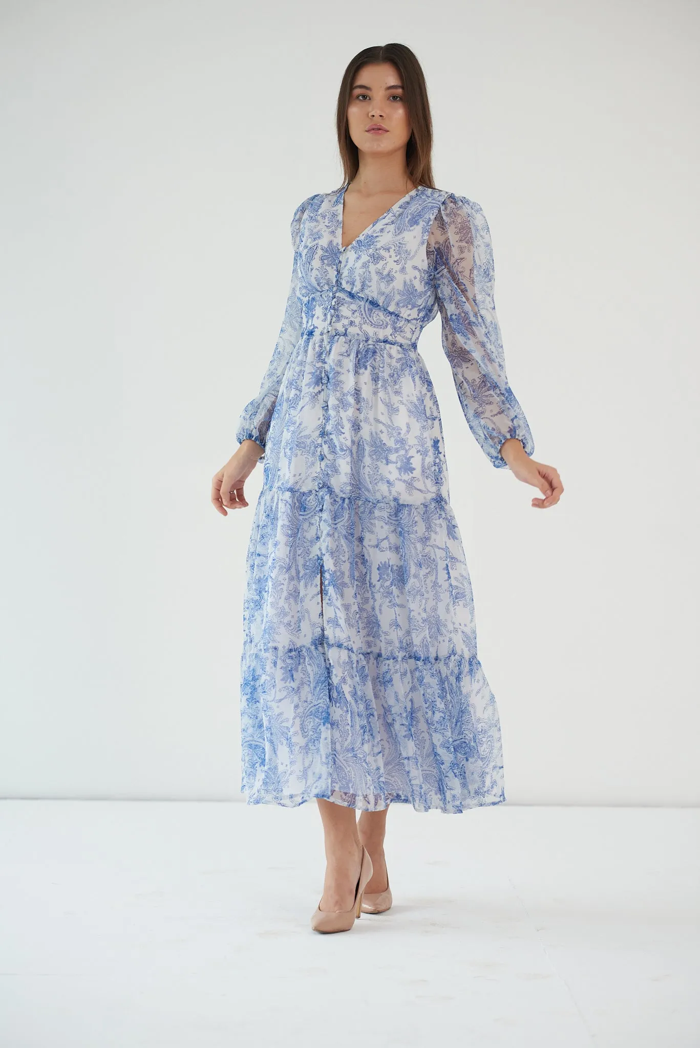 FEEL THE CALM - Georgette maxi dress