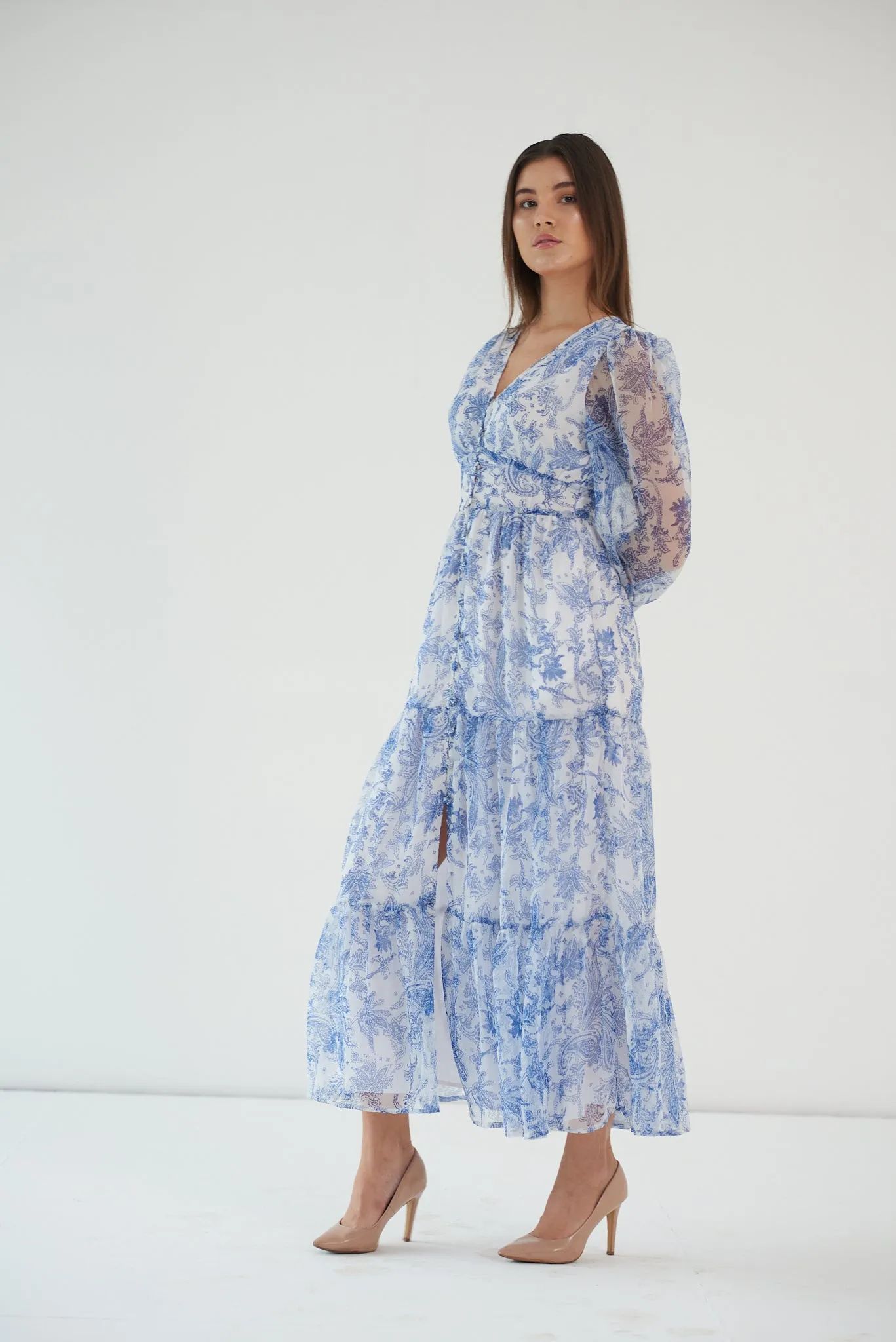 FEEL THE CALM - Georgette maxi dress