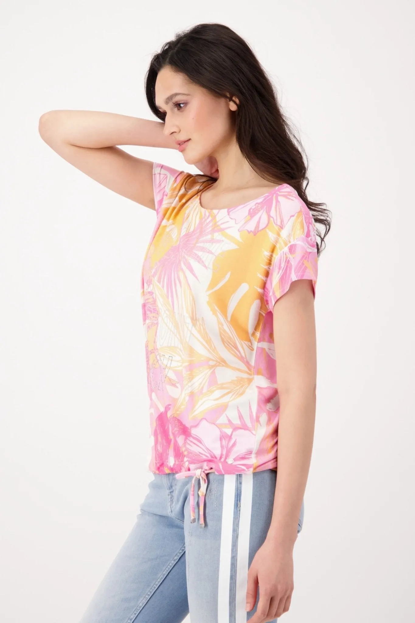 FLORAL TEE - 407945MNR