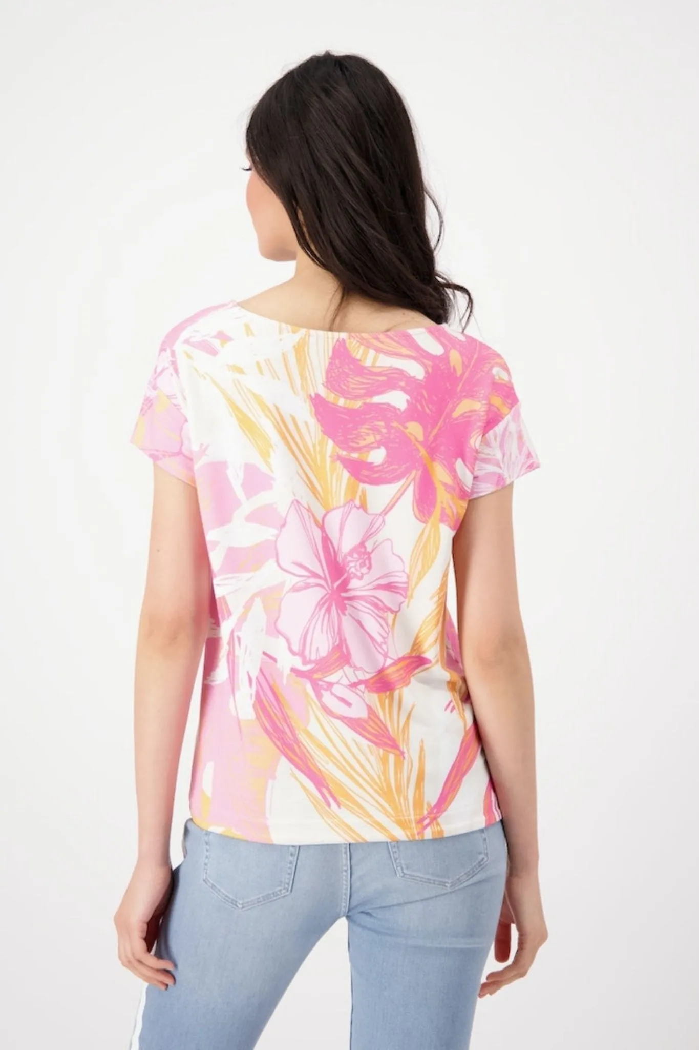 FLORAL TEE - 407945MNR