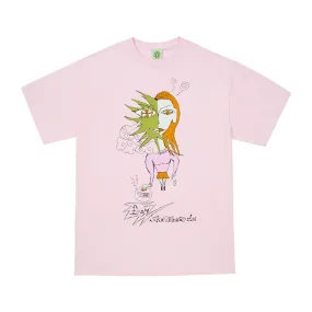 Frog Distracted T Shirt Pink