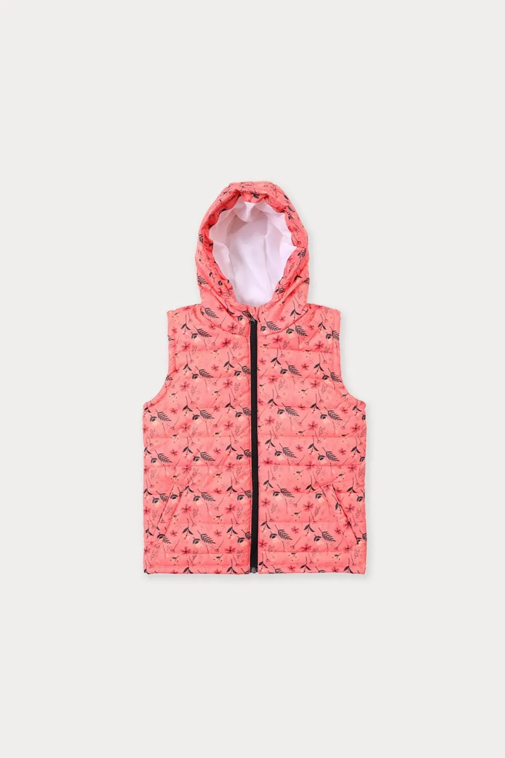 Girl's Printed Puffer Jacket