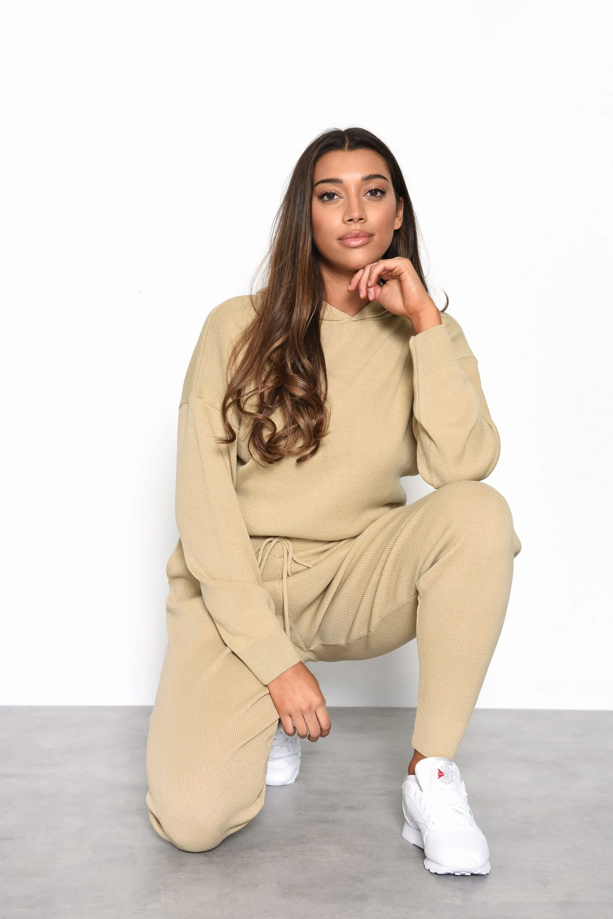 Glamorous Oatmeal Drawstring Joggers