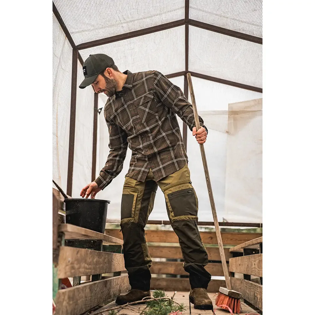 Glen Flannel Shirt - Pine Green Check by Seeland