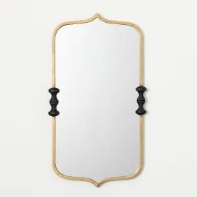 Gold and Black Wall Mirror