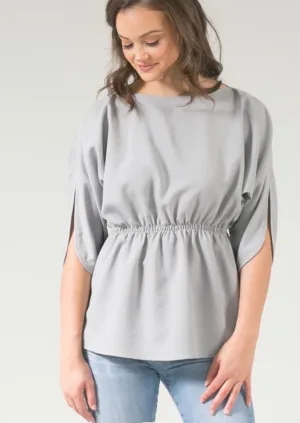 Grey Peplum