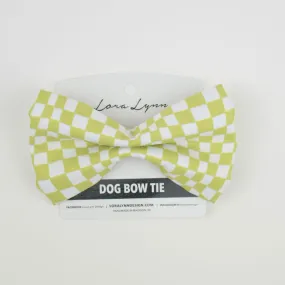 Groovy Funk Tie Dye - Funky Green dog bow tie