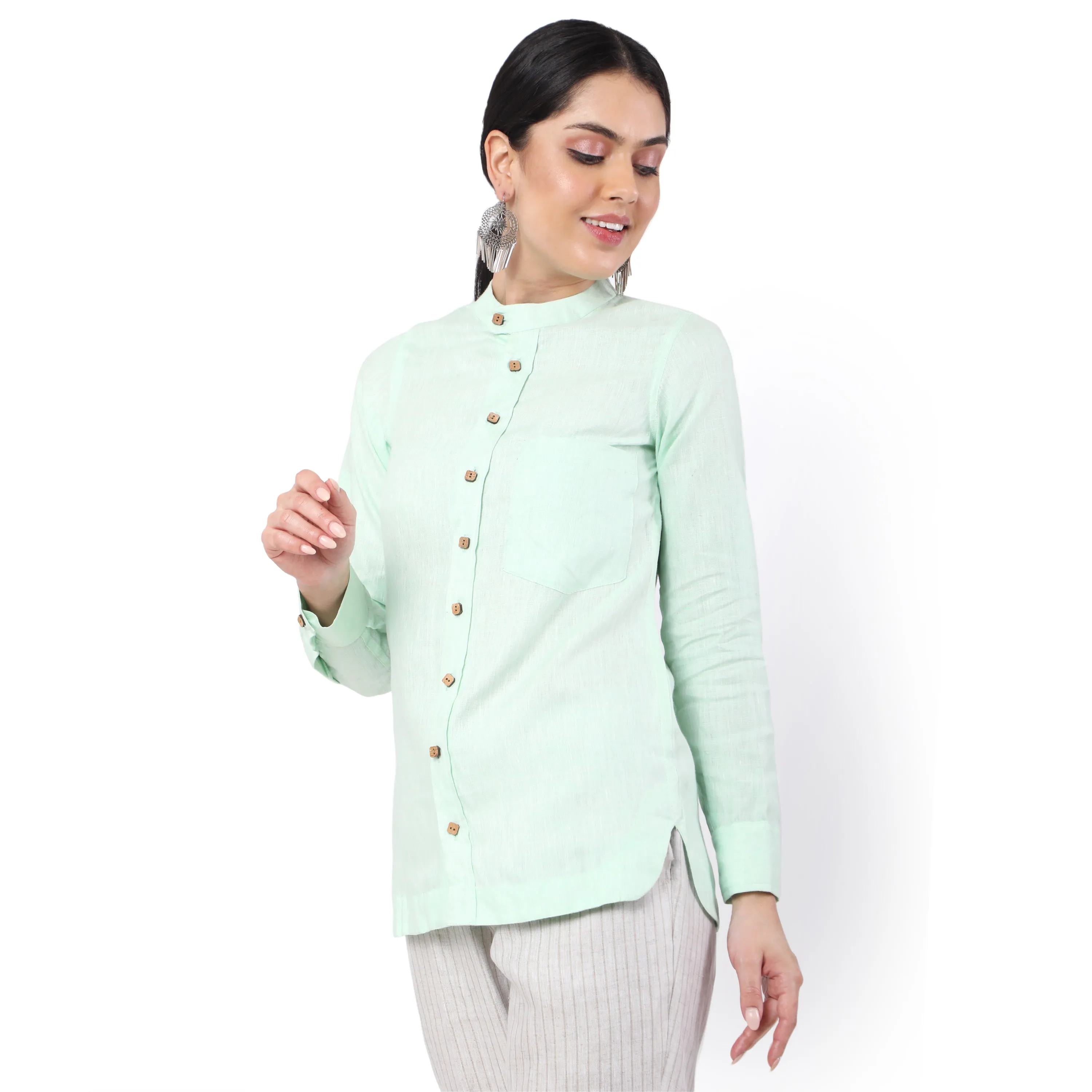 Hemp Pista Green Shirt