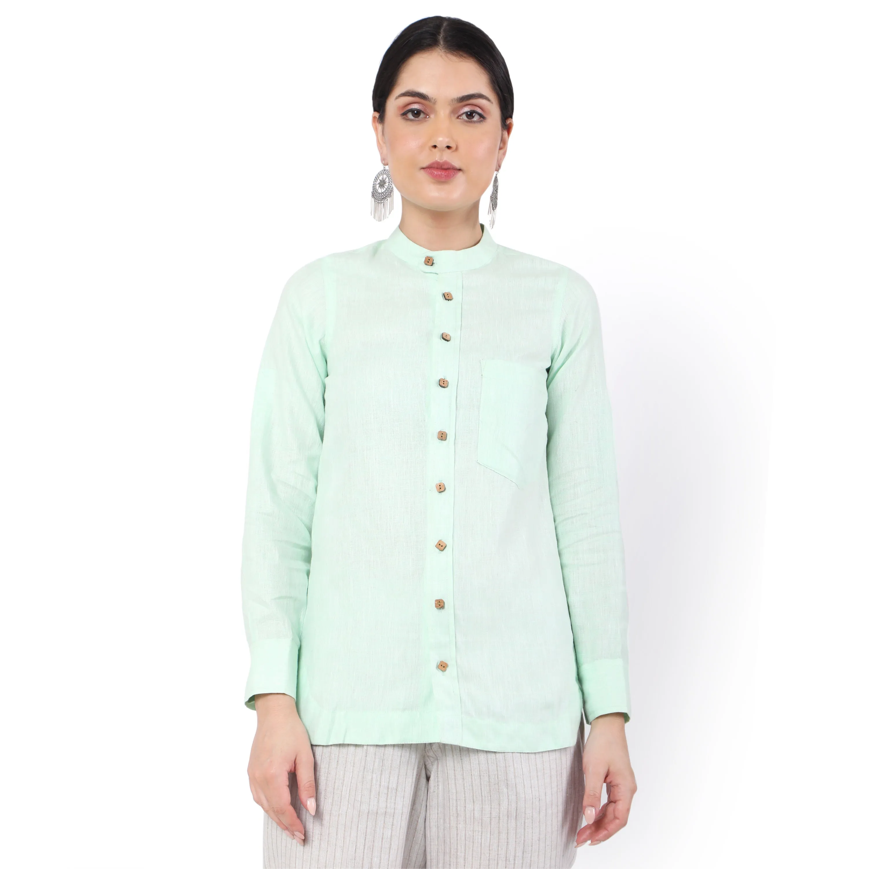 Hemp Pista Green Shirt