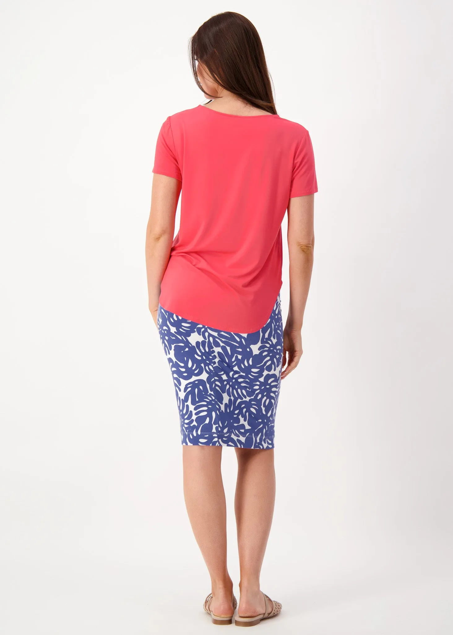 Janis Short Sleeve Bamboo T-Shirt - Berry