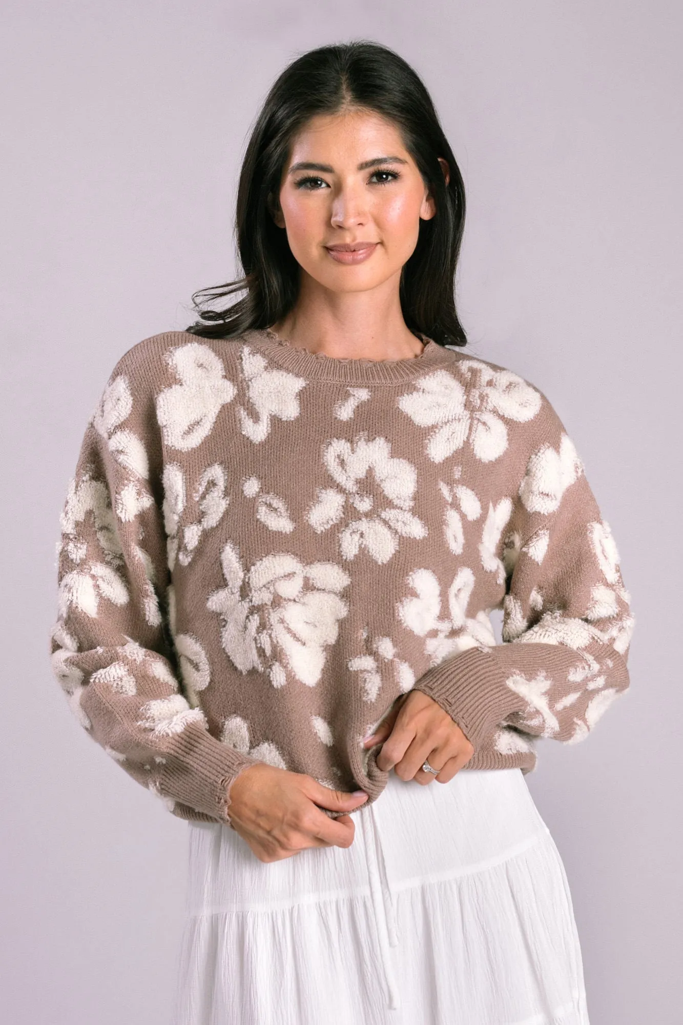 Jojo Floral Knit Sweater