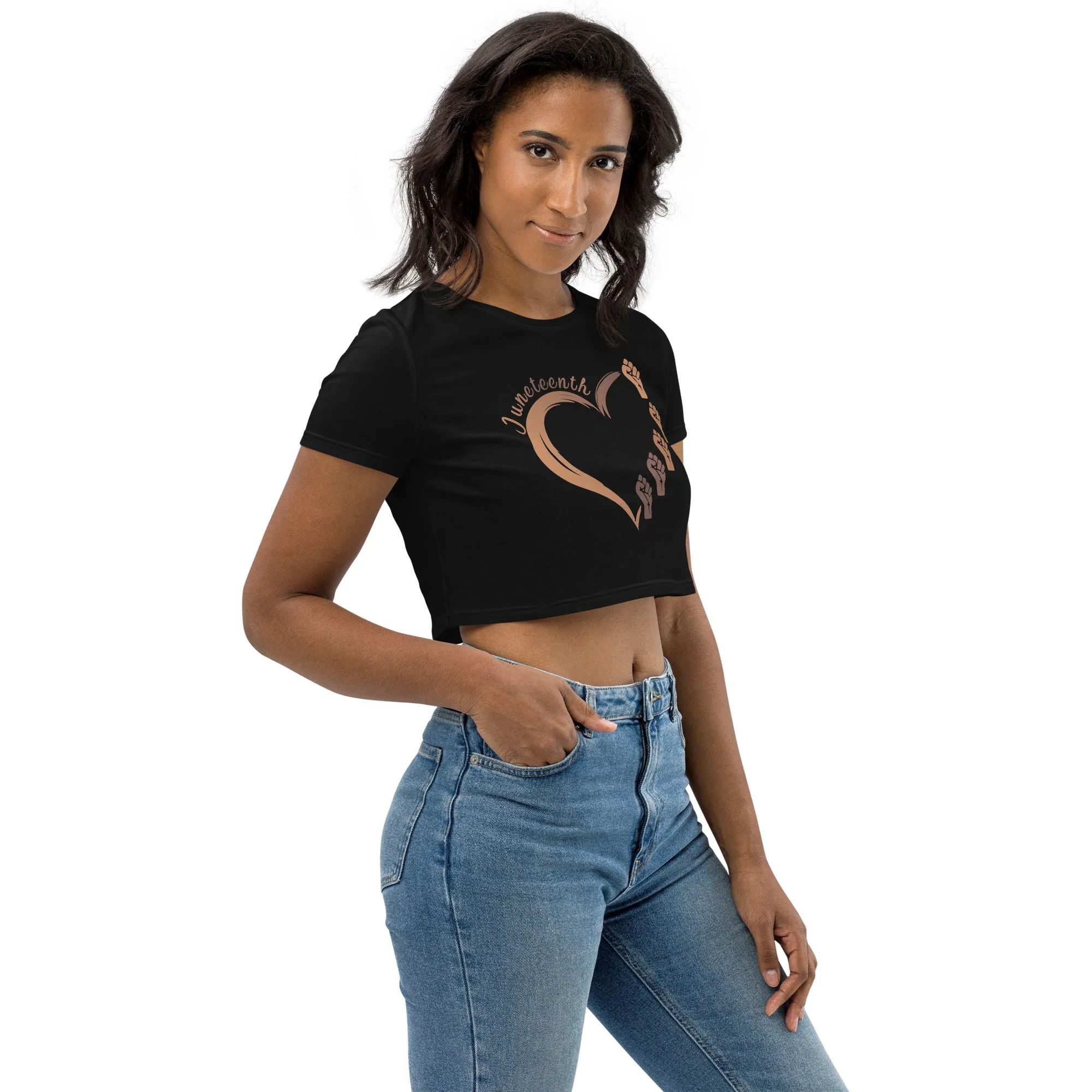 Juneteenth Heart - Crop Top