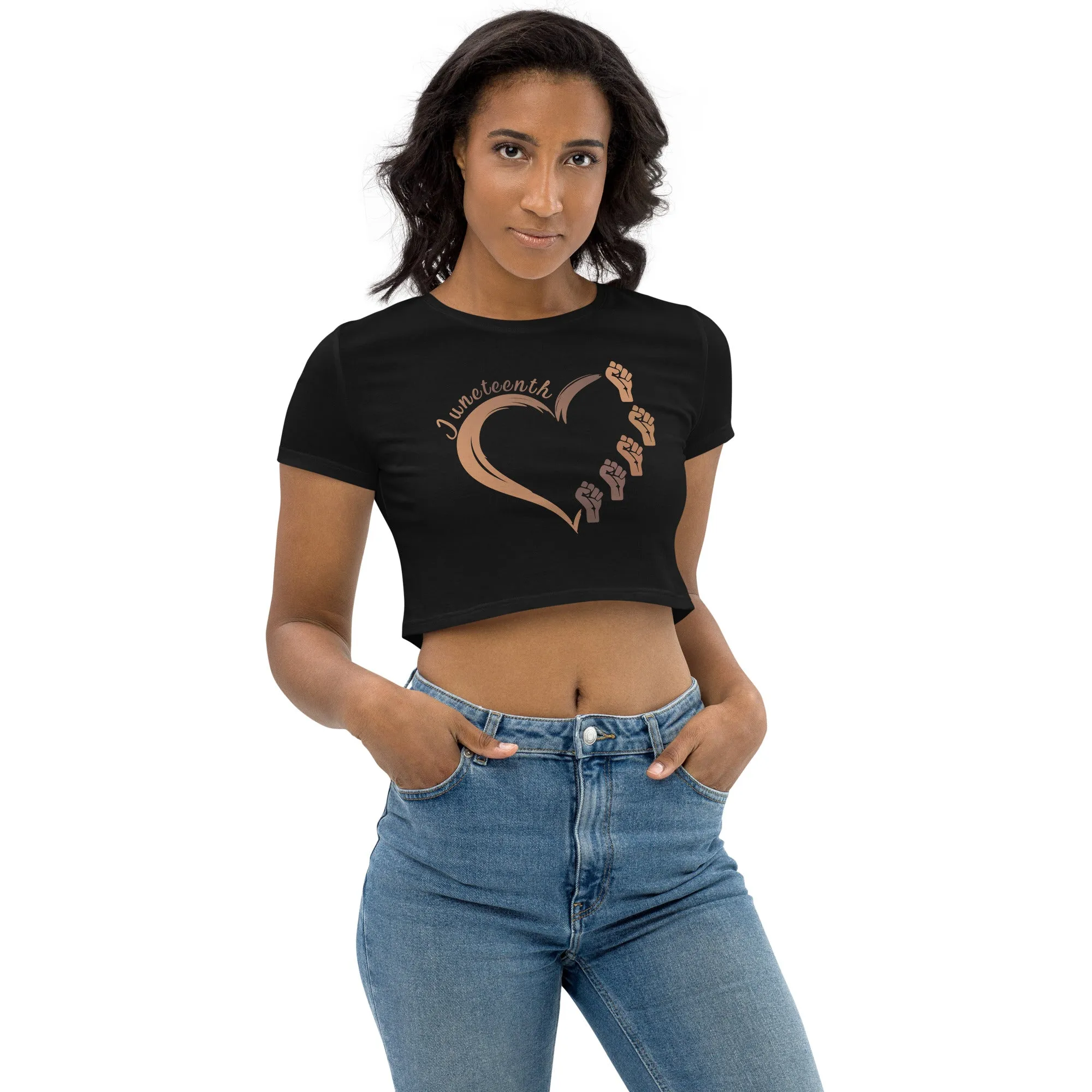 Juneteenth Heart - Crop Top