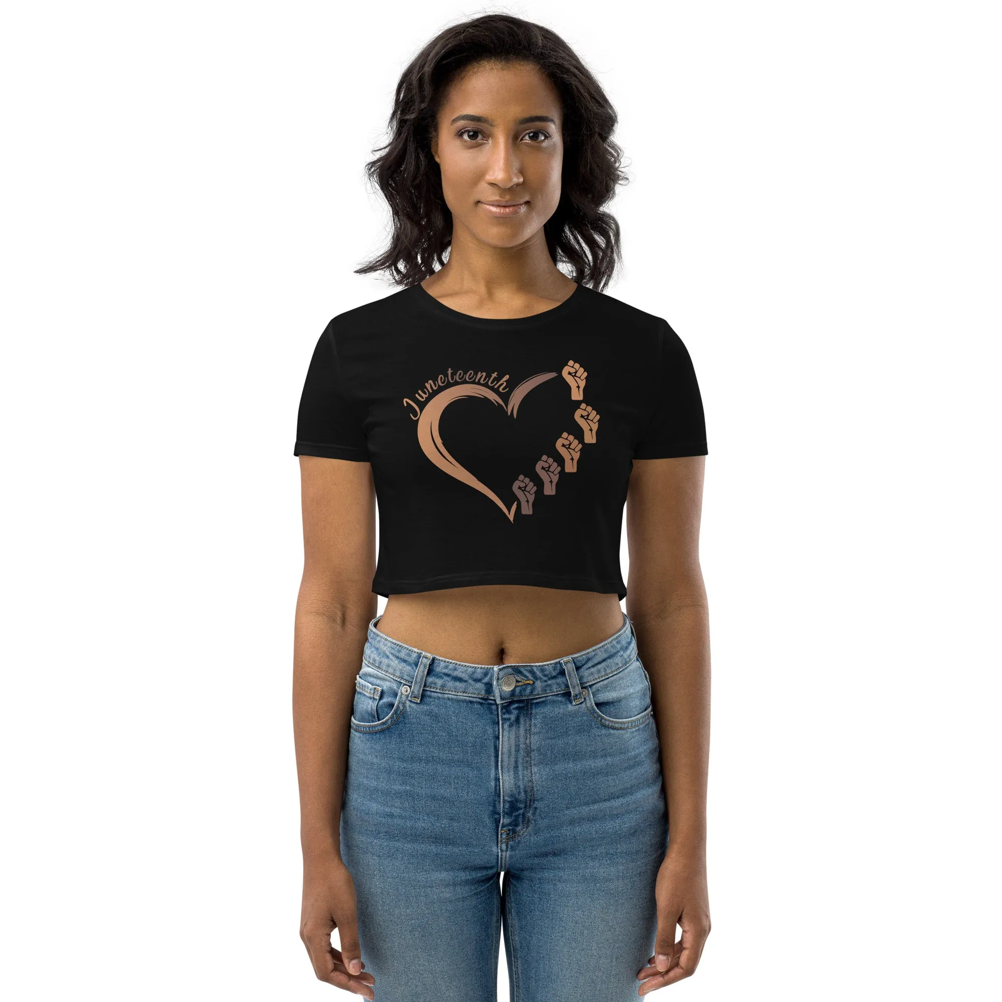 Juneteenth Heart - Crop Top