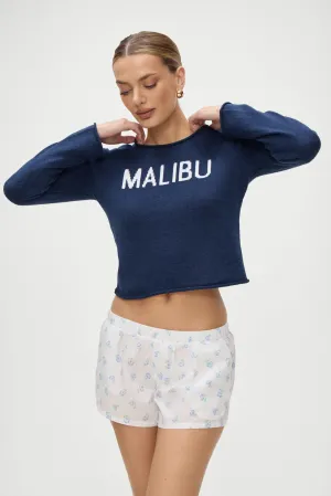 Kennedy Cotton Knit Sweater - Malibu