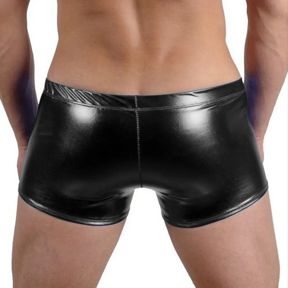 Lace Up Shiny Patent Leather Boxer