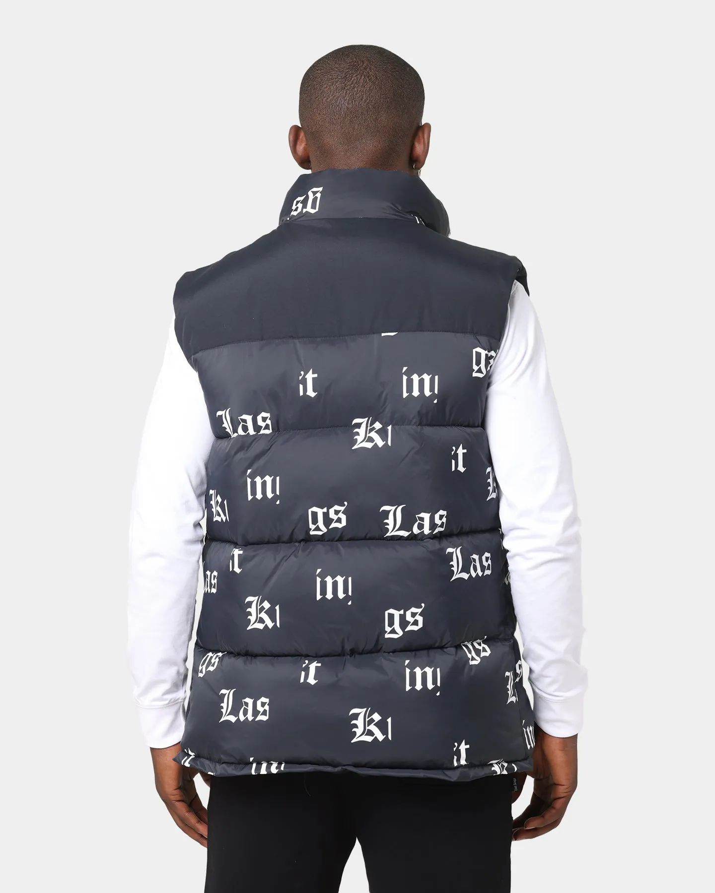 Last Kings Fragment Puffer Vest Black