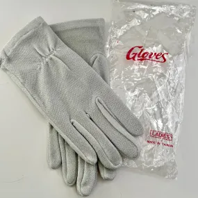 Late 70s/ Early 80s Metallic Silver Stretch Gloves