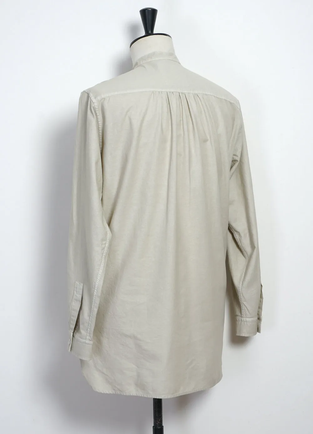 LEVI 28-12-1 | Long Loose Fit Pull On Shirt | Ecru