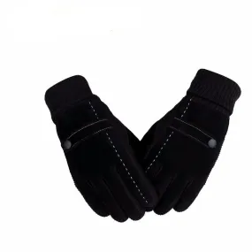 Line Patchwork Gloves