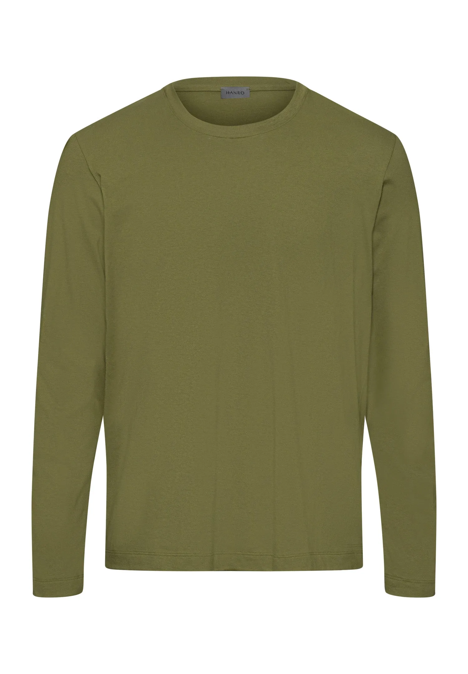 Living Shirts Cotton Crew Neck Top | Olive Branch 75053-2729