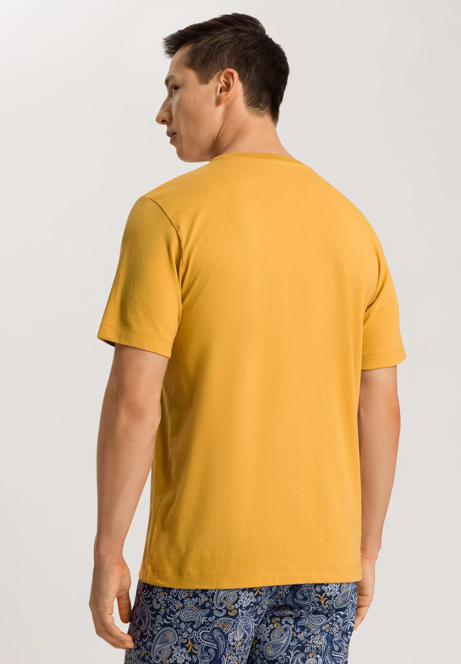 Living Shirts Jersey Cotton Crew Neck T-Shirt | Amber 75050-2268