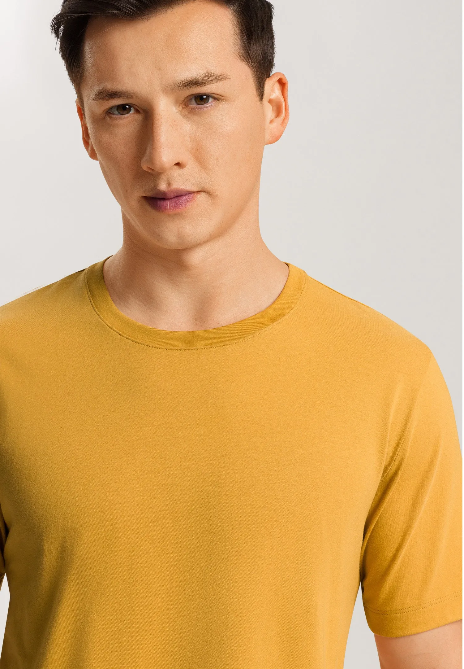 Living Shirts Jersey Cotton Crew Neck T-Shirt | Amber 75050-2268