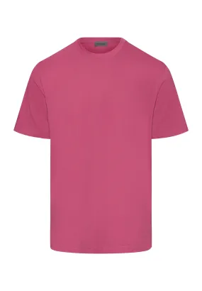 Living Shirts Jersey Cotton Crew Neck T-Shirt | Rose Wine 75050-2414