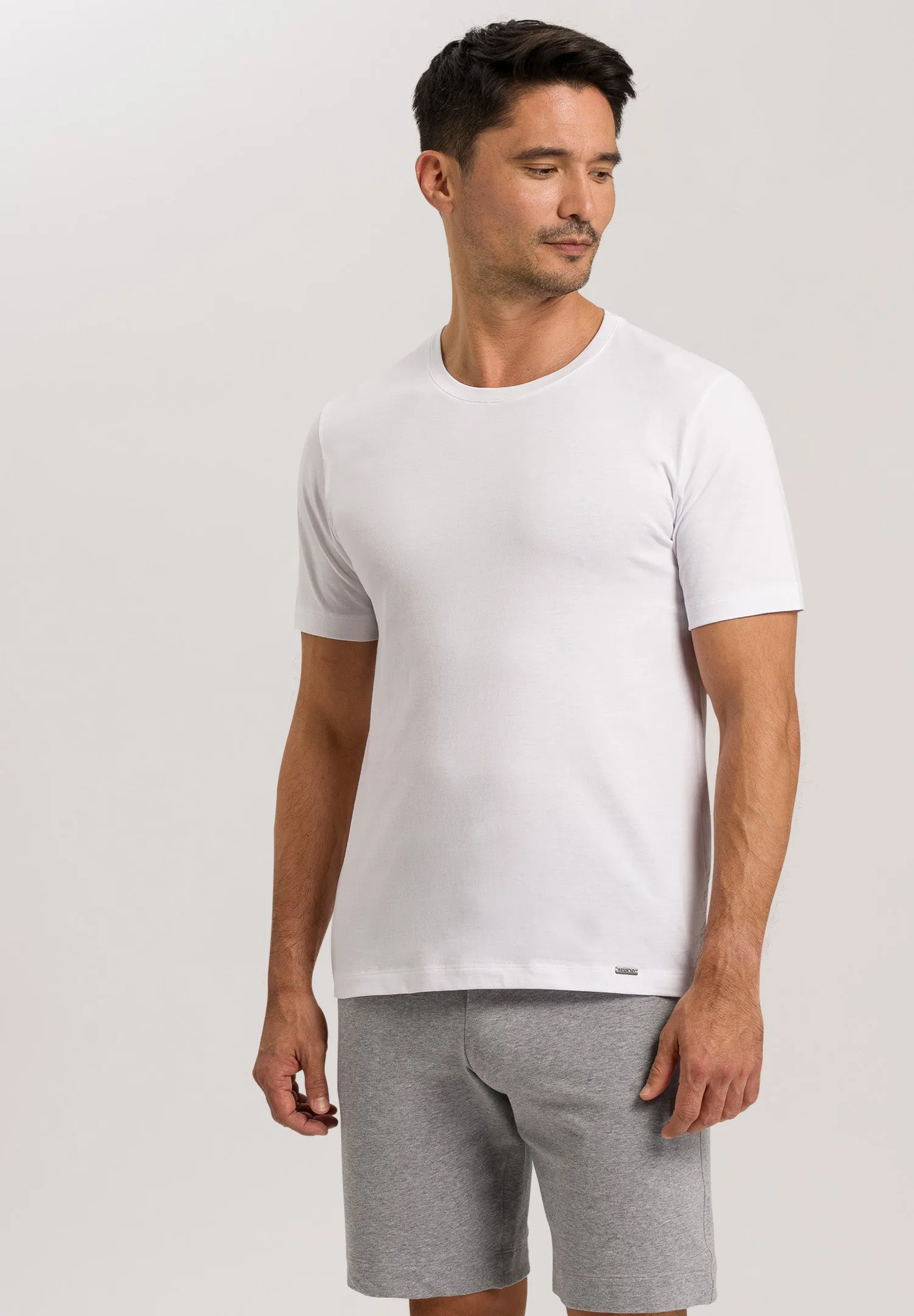 Living Shirts Jersey Cotton Crew Neck T-Shirt | White 75050-101