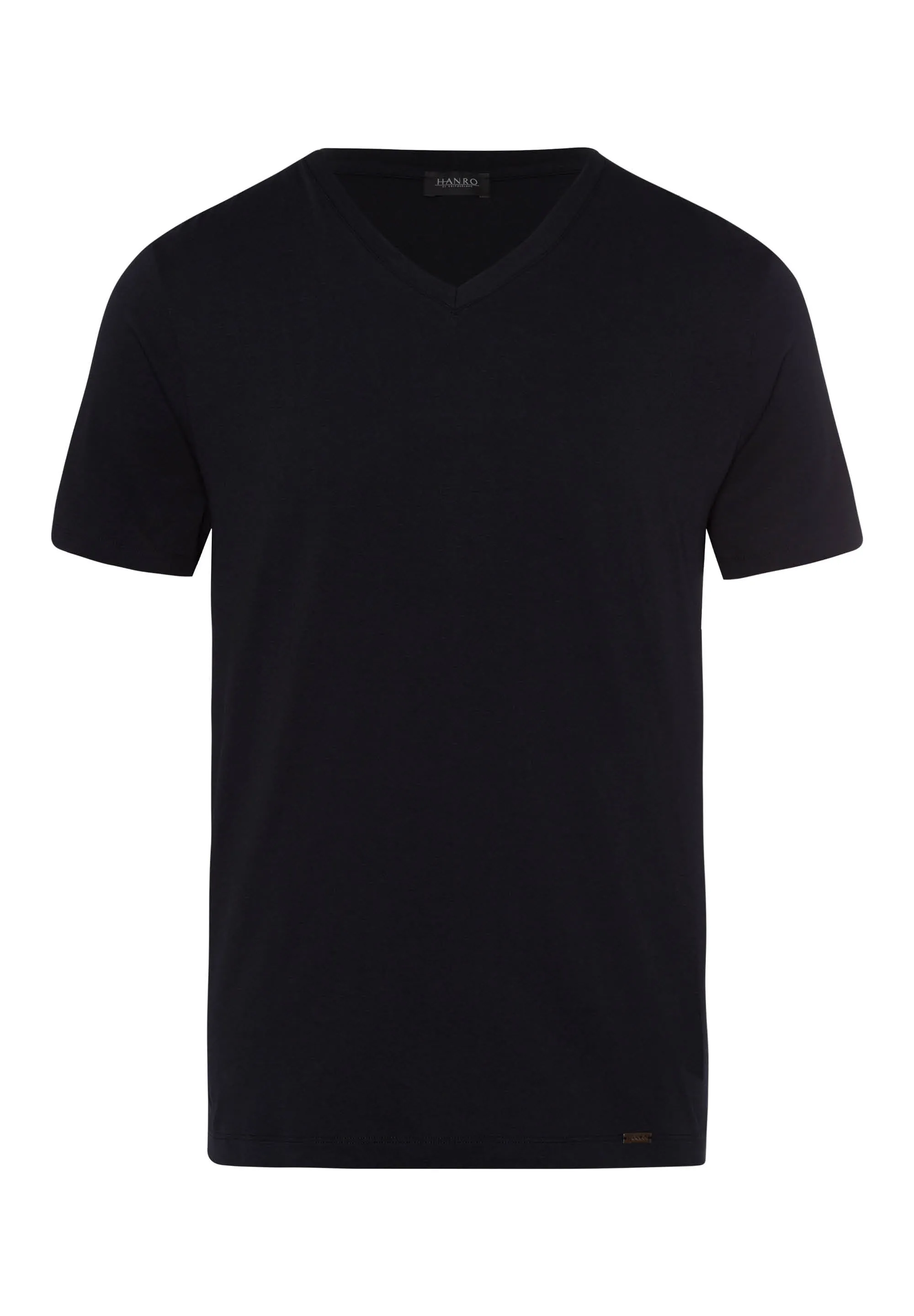 Living Shirts Jersey Cotton V-Neck T-Shirt | Black 75051-019