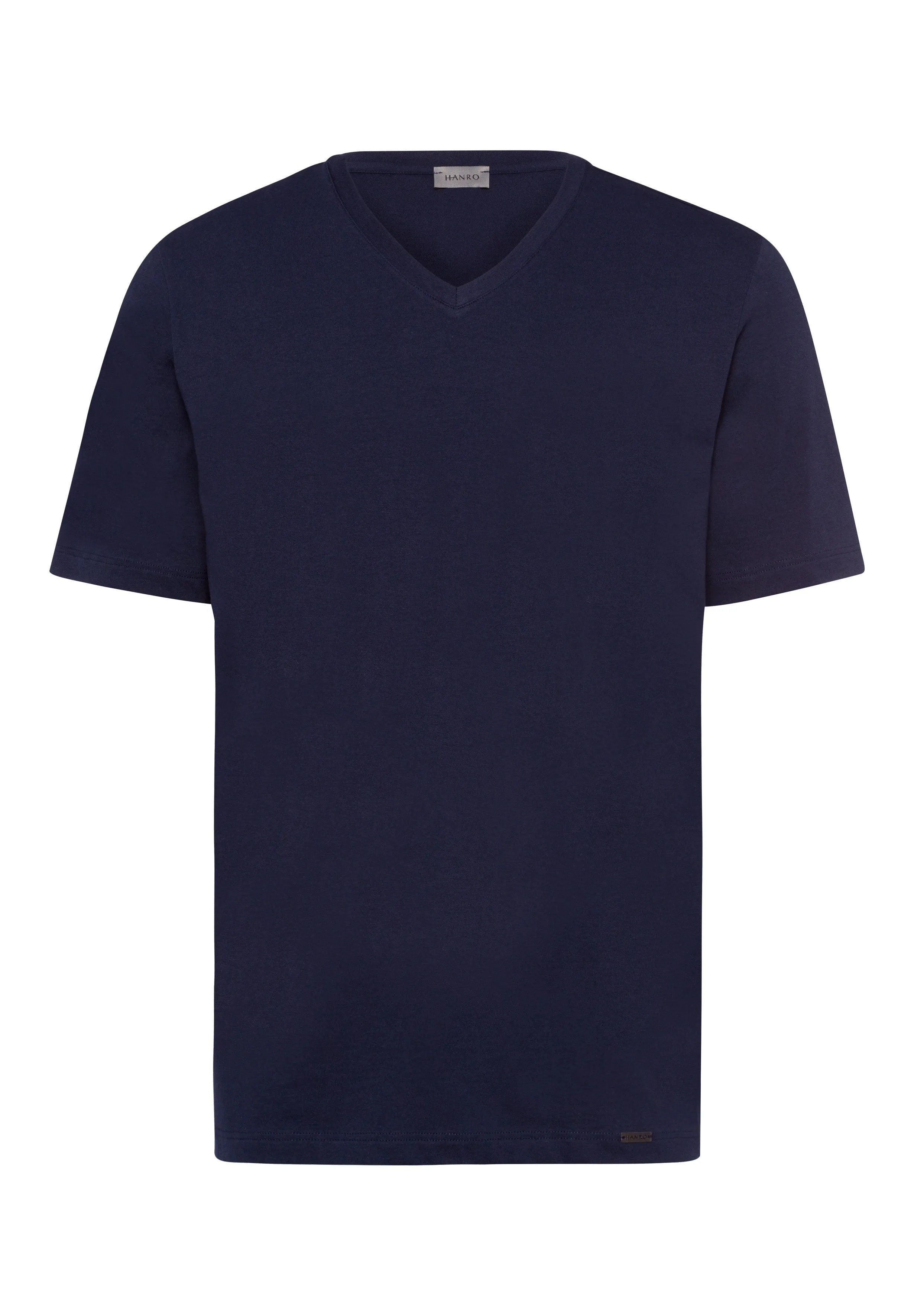 Living Shirts Jersey Cotton V-Neck T-Shirt | Deep Navy 75051-1610