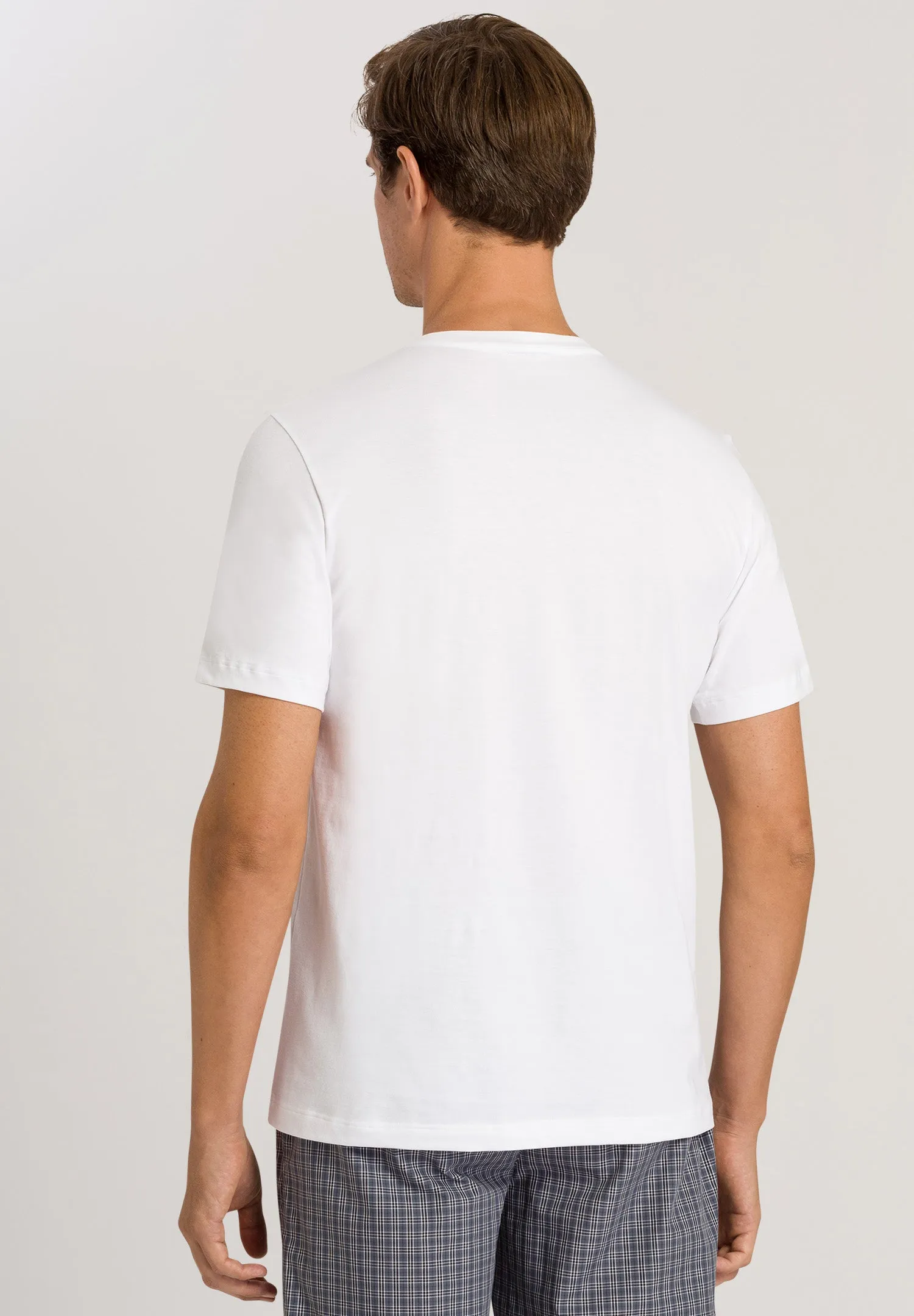 Living Shirts Jersey Cotton V-Neck T-Shirt | White 75051-101