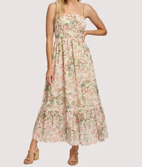 Lost   Wander Pink Wildflowers Maxi Dress