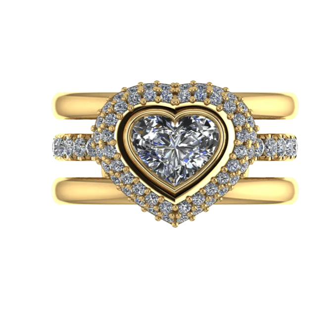 Love Heart Engagement Ring