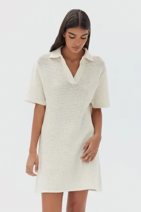 Lydia Knit Dress - Cream