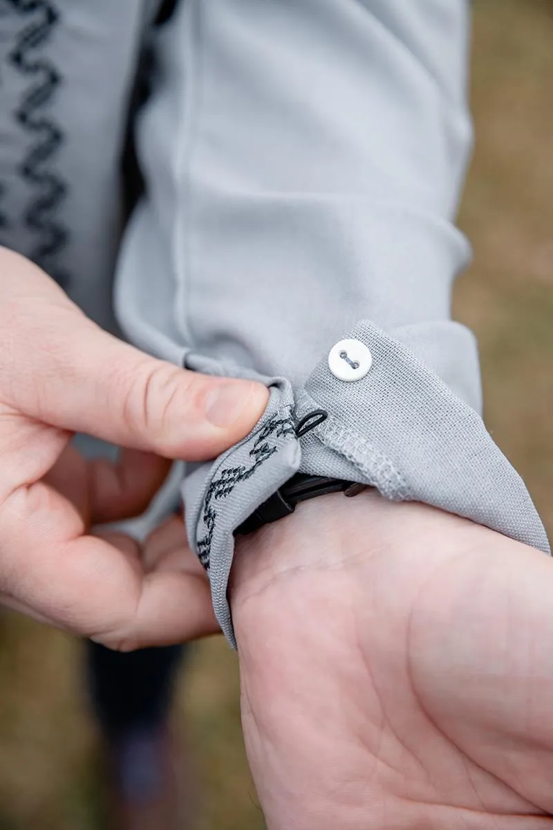 Men's embroidered shirt with a contemporary ornament