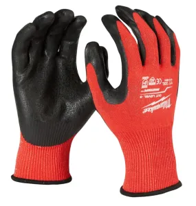 Milwaukee 48-22-8933 Gloves, Unisex, XL, 7.77 to 7.97 in L, Nitrile, Red :PR: QUANTITY: 1