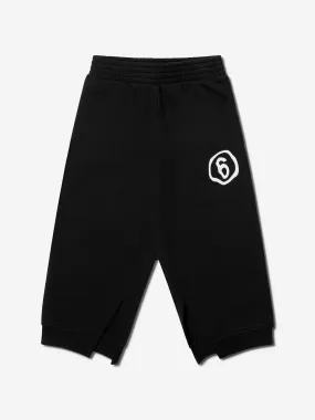 MM6 Maison Margiela Kids Logo Joggers In Black