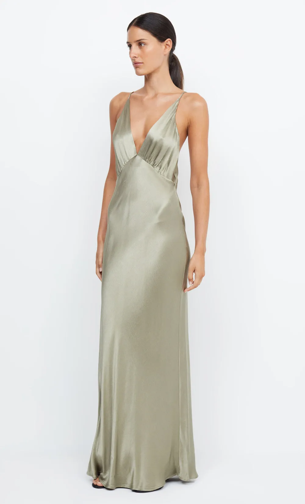 MOON DANCE V MAXI DRESS - SAGE