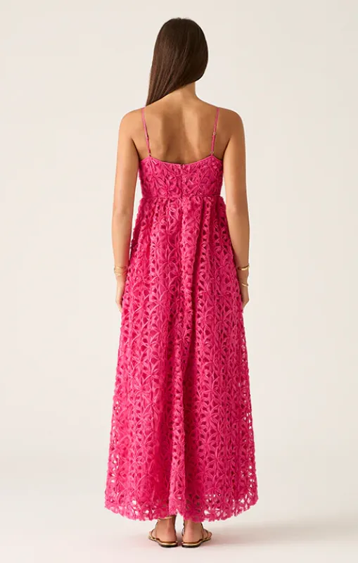 Mos - Rosa Strappy Maxi Dress - Fuchsia - 54663