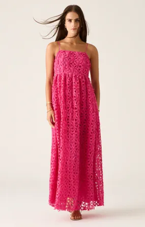 Mos - Rosa Strappy Maxi Dress - Fuchsia - 54663