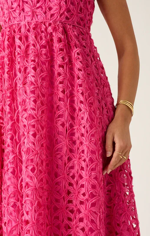 Mos - Rosa Strappy Maxi Dress - Fuchsia - 54663