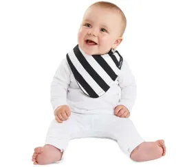 Mum2Mum Wonder Bib Fashion Bandana BLACK & WHITE STRIPES