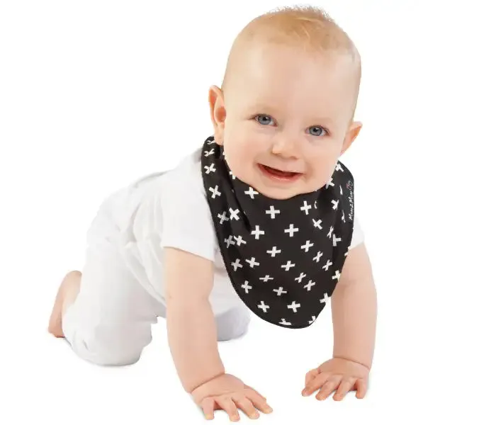 Mum2Mum Wonder Bib Fashion Bandana BLACK PLUS