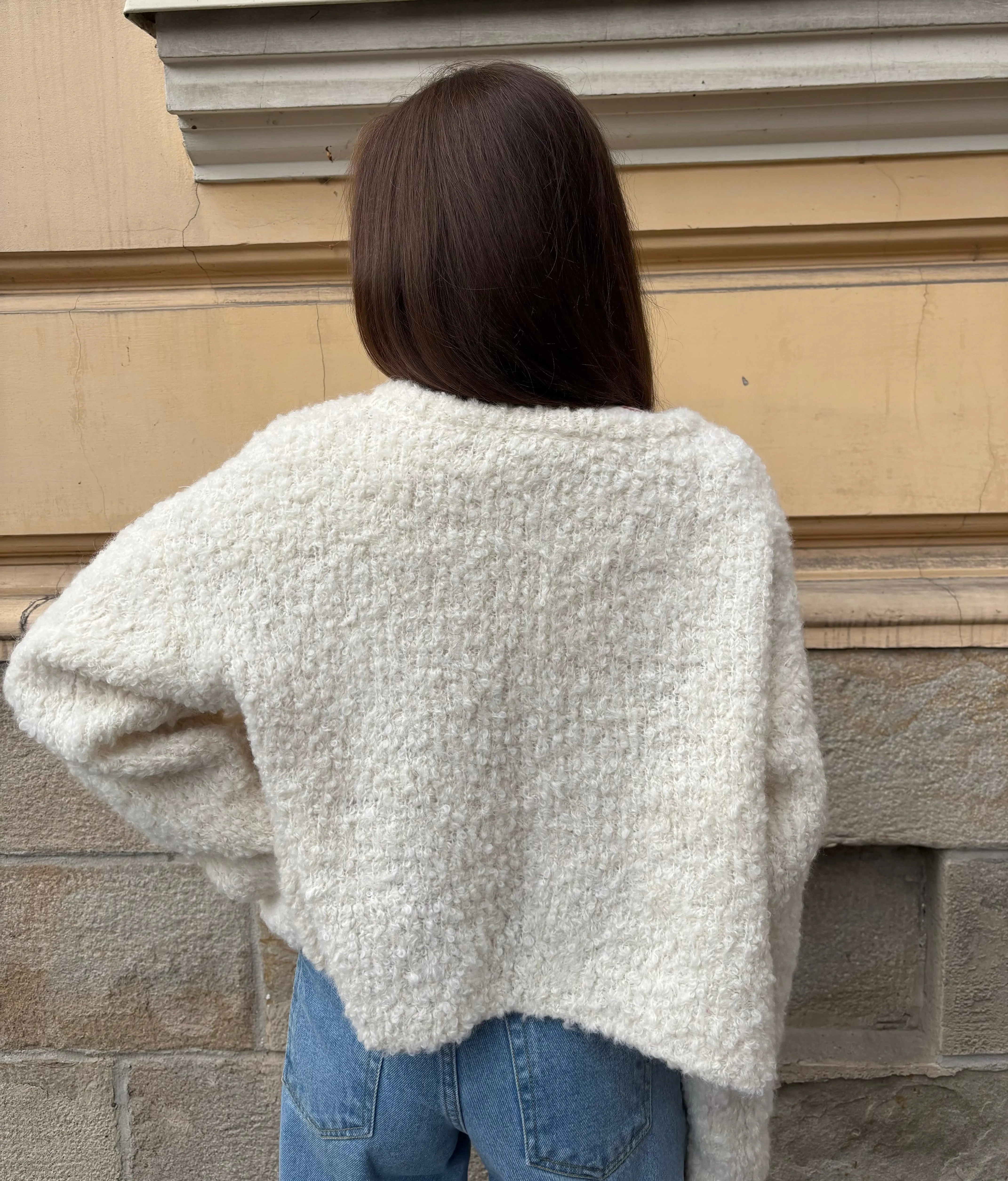 NEUTRA WOOLEN CARDIGAN ECRU