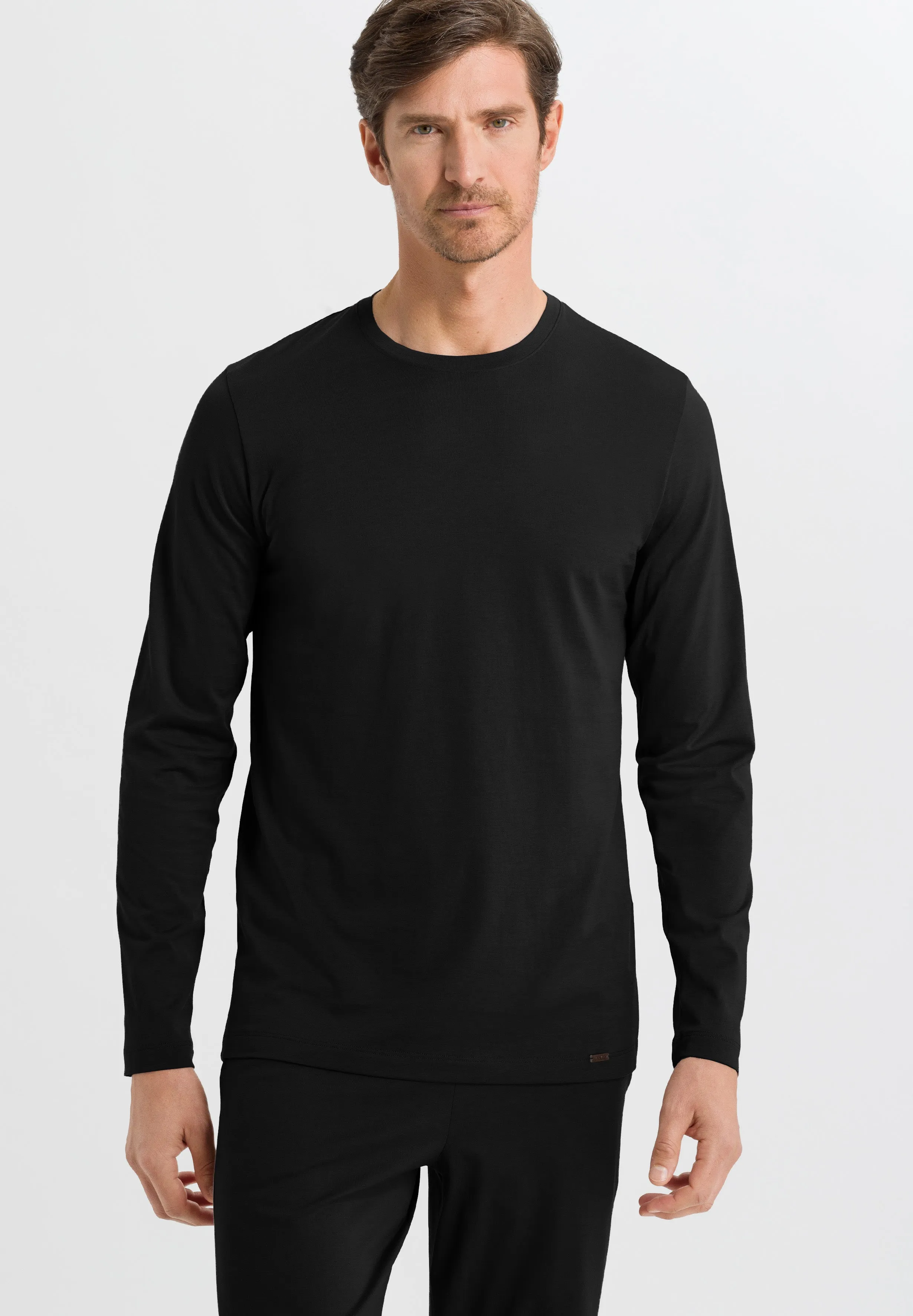 Night And Day 	cotton Crew Neck Top | Black 75431-019