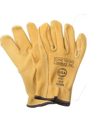 NSA 956E KUNZ Buckskin Driver Style Work Gloves