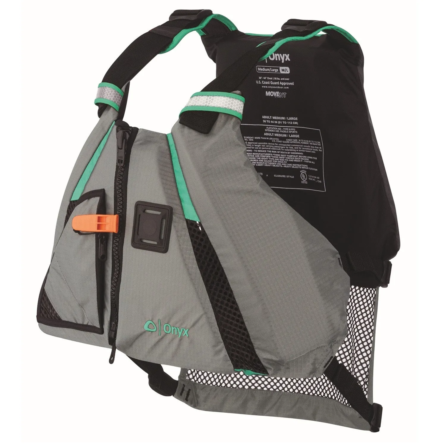 Onyx Outdoor Movevent Dynamic Vest-Aqua-M/L