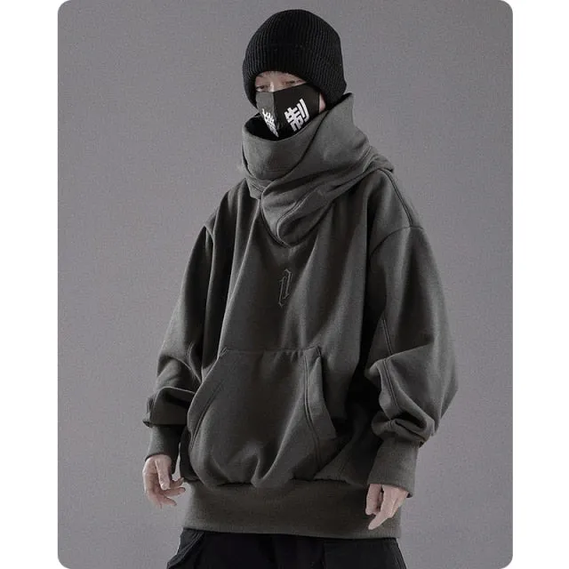 Oversize Winter High Collar Hoodie Jacket