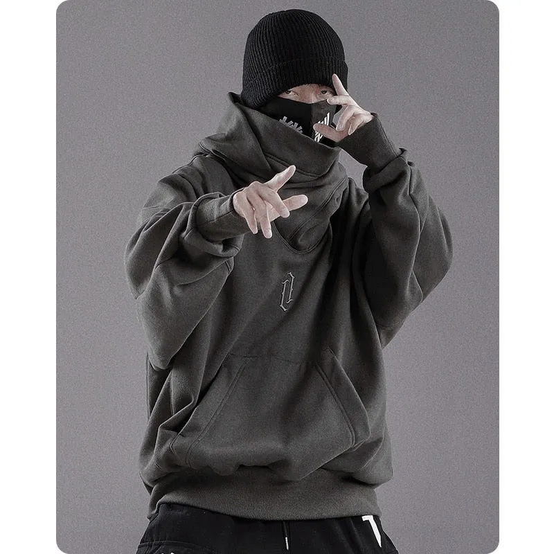 Oversize Winter High Collar Hoodie Jacket